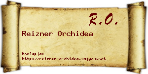 Reizner Orchidea névjegykártya